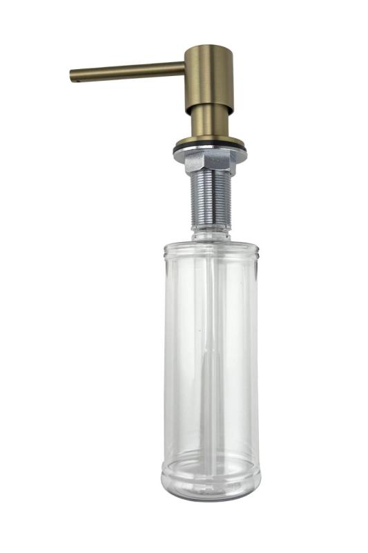 Dispensador de jabón empotrado Pure.Sink Elite Steel Shine, acero inoxidable rellenable desde arriba PS9010-02.