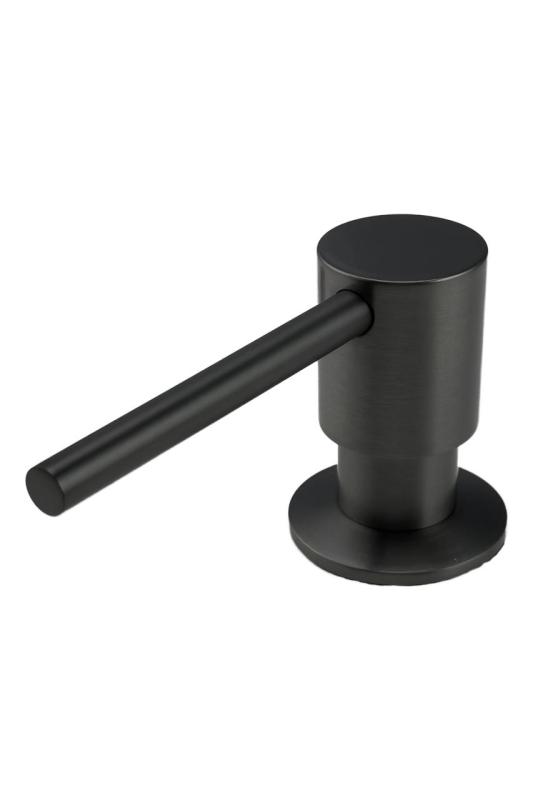 Dispensador de jabón empotrado Pure.Sink Elite Steel Shine, recargable desde arriba, PVD Gun Metal PS9010-61.