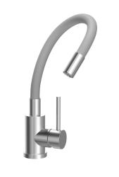 Quadri Bristol Grifo de Cocina de Acero Inoxidable con Caño Flexible Gris 1208967663