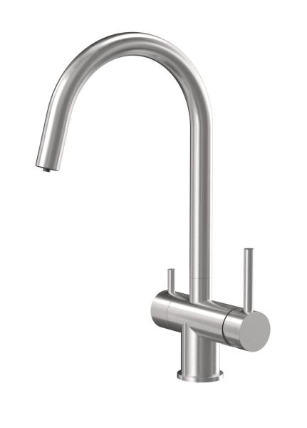 Quadri Leichester Grifo de Cocina de Acero Inoxidable de 3 vías con una conexión adicional para agua filtrada 1208967668