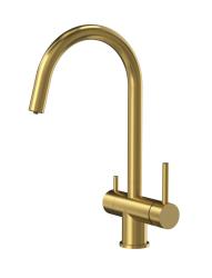 Quadri Leichester Grifo de Cocina PVD Oro de 3 vías con una conexión adicional para agua filtrada 1208967669.