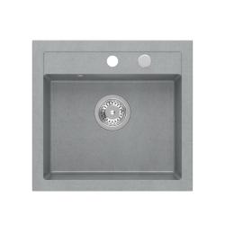 Quadri Londres Granito Gris Fregadero 50x47cm con Orificio para Grifo Encimera - 1208967727