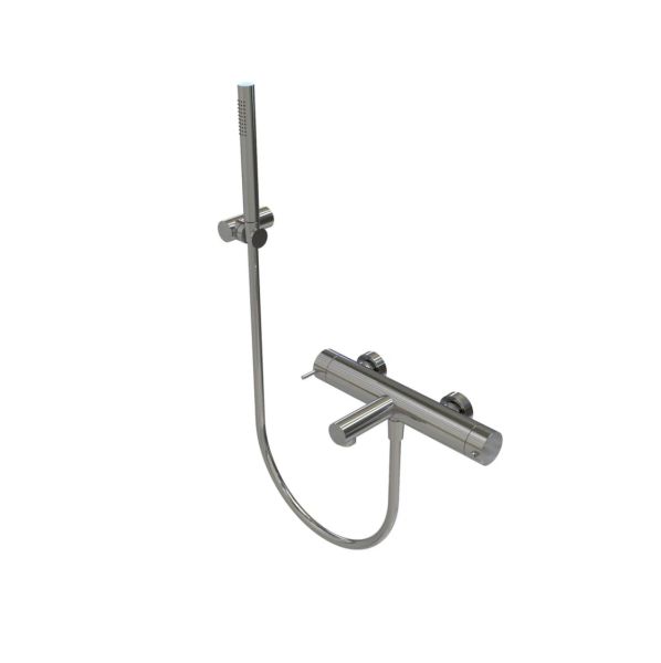 Waterevolution Flow grifo termostático de ducha de dos vías con ducha de mano de latón T130TNLE