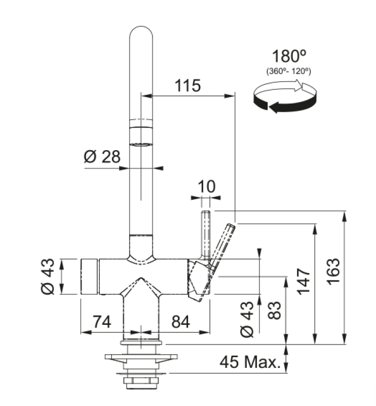 Franke Maris Water Hub 7L Boiler 3-1 con grifo electrónico de agua hirviendo táctil cromado 160.0713.580