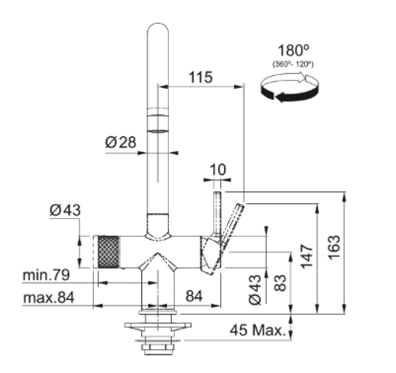 Franke Maris water hub 4L caldera 3-1 con grifo de agua hirviendo mecánico Twist de acero inoxidable 160.0711.523