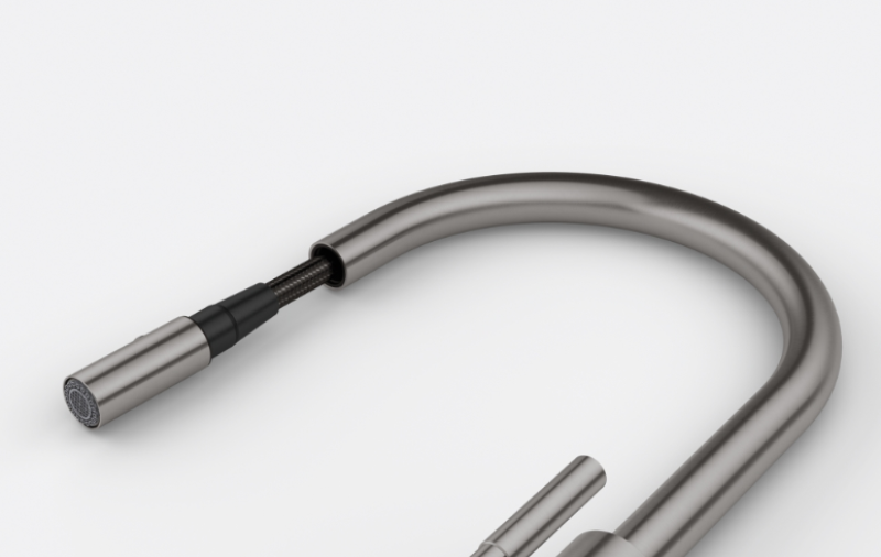 Franke Mythos Masterpiece Grifo de Cocina Antracita con Salida en J y Rociador Extraíble - 115.0711.555