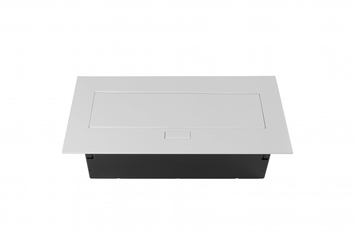 Enchufe de muebles 2x enchufe con toma de tierra, USB A+C, cable de alimentación con enchufe, blanco