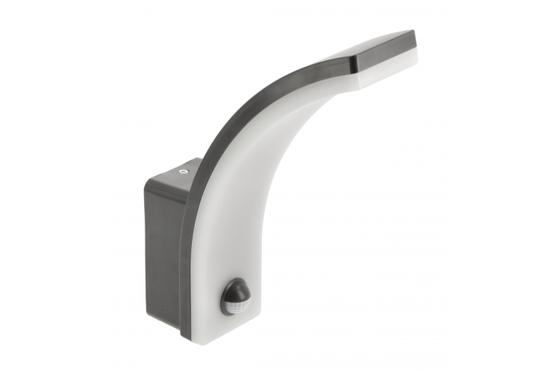 Luminaria LED NICEA con sensor de movimiento, 20W, 1900lm, 4000K, AC220-240V, IP65, DIM, grafito