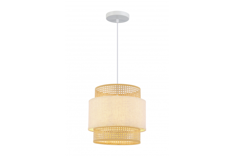 Luminaria de techo ABRA, 6168, AC220-240V, 50/60Hz, 1*E27, max.40W, IP20, promedio 40 cm, crema