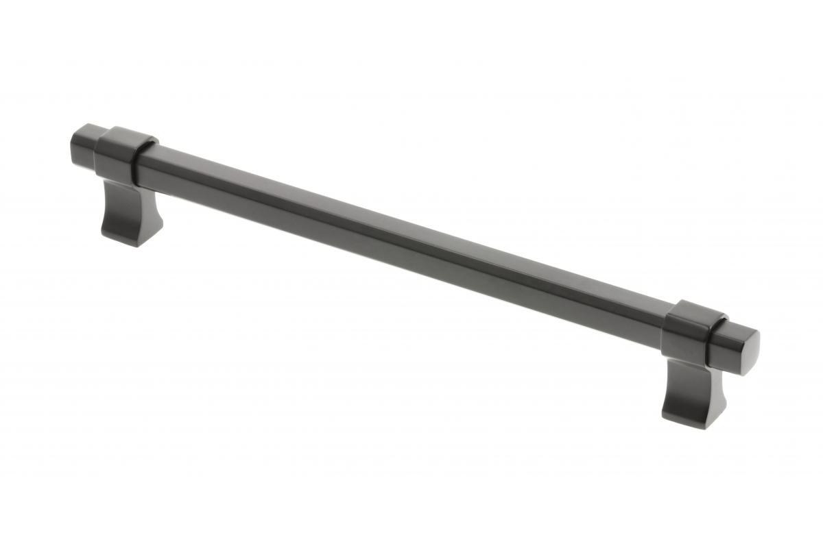 Manija de muebles GTV IMPERIAL, C=192 mm, L=226 mm, ZnAl, negro mate - Productafbeelding