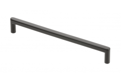 Manija de mueble GTV NYXA, C=192 mm, L=202 mm, ZnAl, negro mate