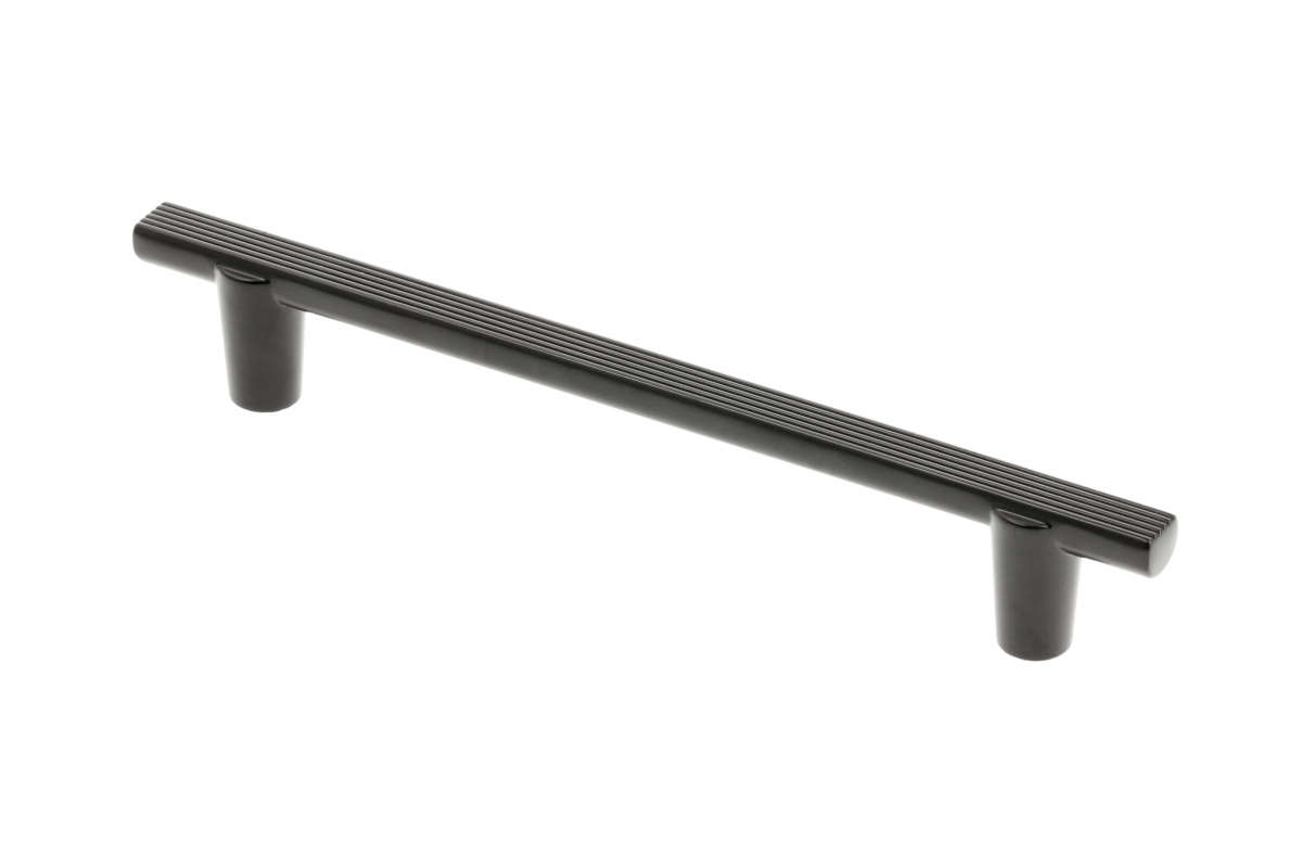 Manija de muebles GTV RAY, C=128 mm, L=168 mm, ZnAl, negro mate - Productafbeelding