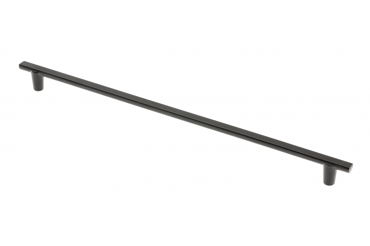 Soporte para muebles GTV RAY, C=320 mm, L=360 mm, ZnAl, negro mate - Productafbeelding