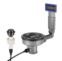 Lorreine Juego de Tapón de Fregadero de Metal con Rebosadero y Botón de Presión para Vaciado Automático 1208969593