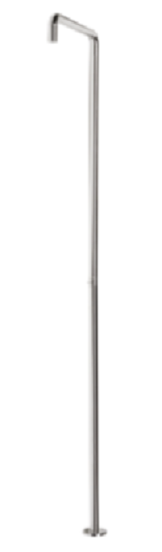 Waterevolution Flow columna de ducha con mezclador gun metal T146GME