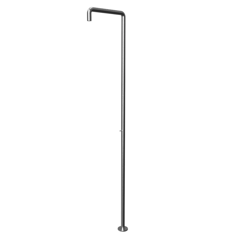 Waterevolution Flow columna de ducha con mezclador gun metal T146GME