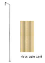 Waterevolution Flow columna de ducha con mezclador light gold T146WGE