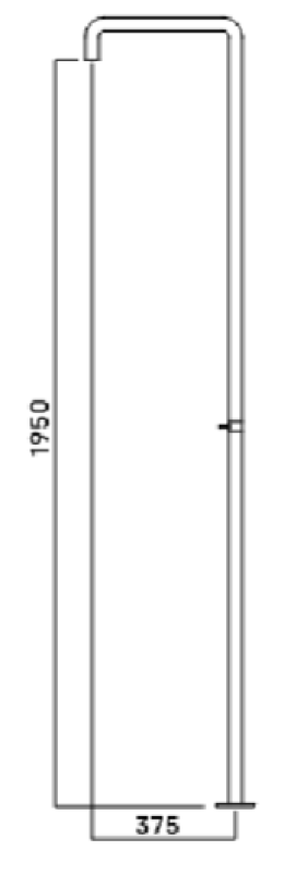 Waterevolution Flow columna de ducha con mezclador light gold T146WGE