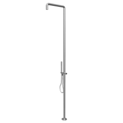 Waterevolution Flow columna de ducha con mezclador y ducha de mano de acero inoxidable T147IE