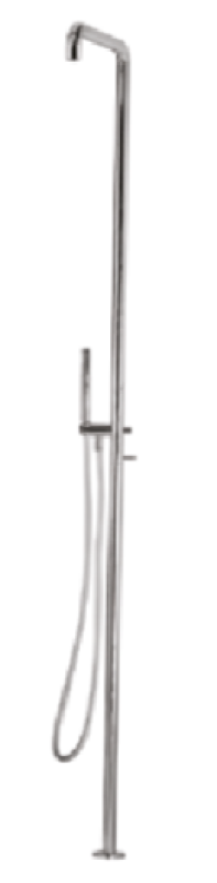 Waterevolution Flow columna de ducha con mezclador y ducha de mano Gun Metal T147GME