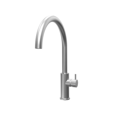 Waterevolution Flow grifo de cocina con caño giratorio redondo de acero inoxidable T158UIE