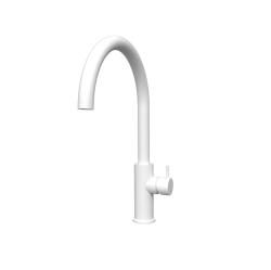 Waterevolution Flow grifo de cocina con caño giratorio redondo blanco T158UBR