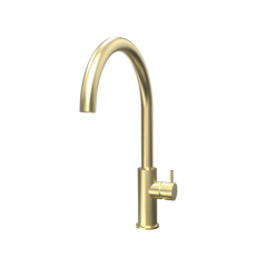 Grifo de cocina Waterevolution Flow con caño giratorio redondo light gold T158UWGE