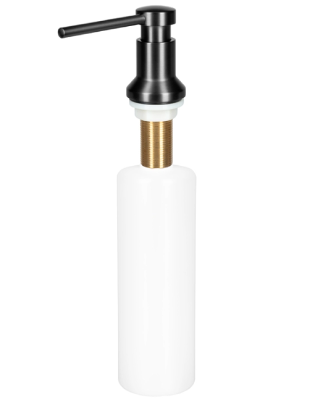 Ausmann Turt Dispensador de jabón empotrado de metal de pistola, recargable desde arriba, 1208969721