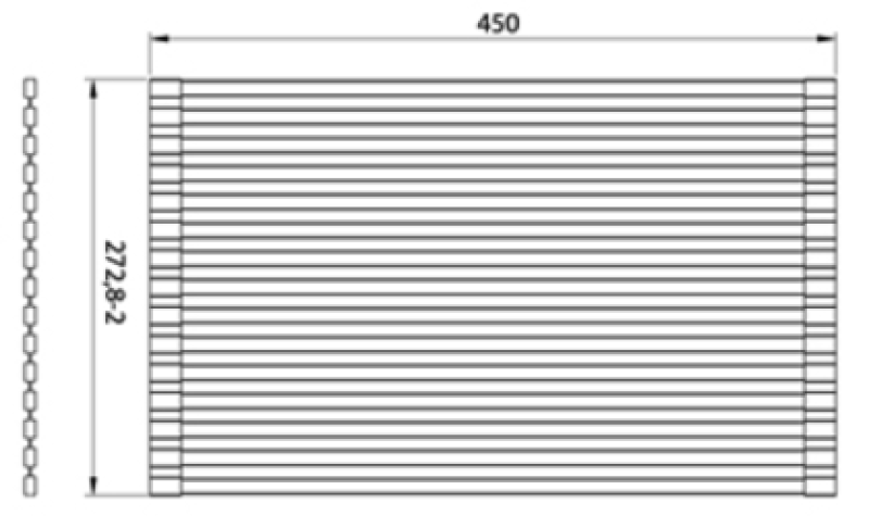 Ausmann Turt Alfombra enrollable de cobre sobre y para el fregadero 28x45 cm 1208969724