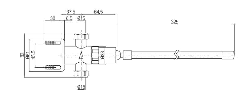 PB Grifo Autocerrado Temporizado con Accionamiento por Rodilla 8-12” 1208969810