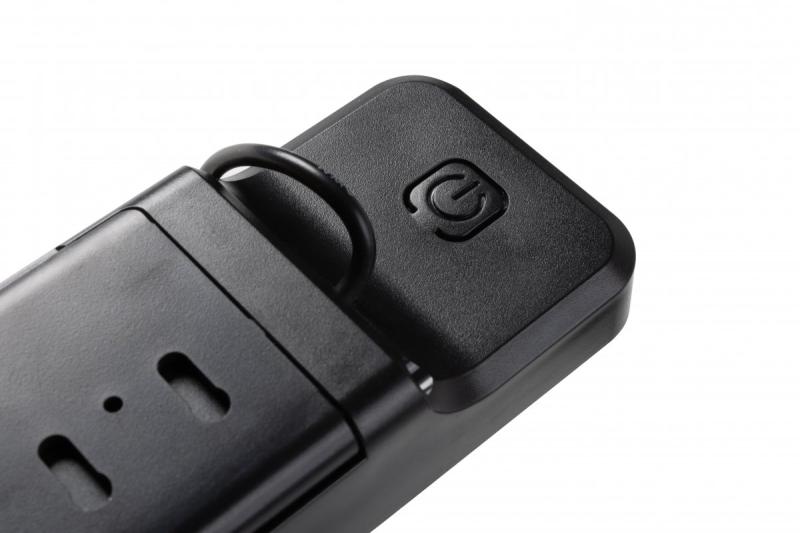 Luminaria solar con sensor de movimiento y crepúsculo DAVOS, LED, 1000lm, 4000K, 2000mAh, IP54, negro