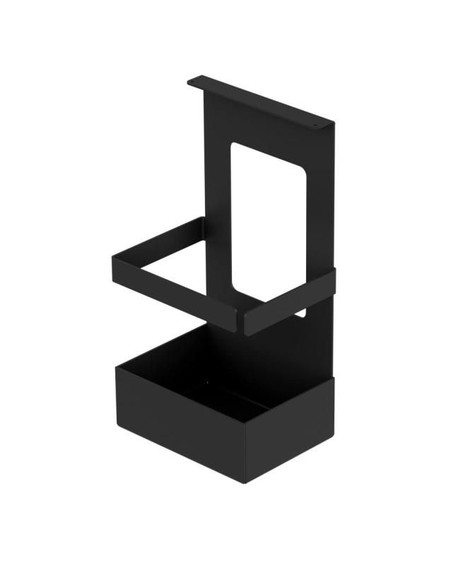 Epka Luxion Set de Rieles de Cocina de 100 cm con Accesorios de Metal con Fijación Oculta Negra 1208969984