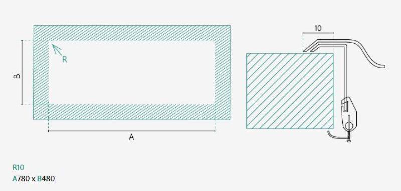 Fregadero doble de superficie Banka Centurio 20 de acero inoxidable 80x50cm 1208970026