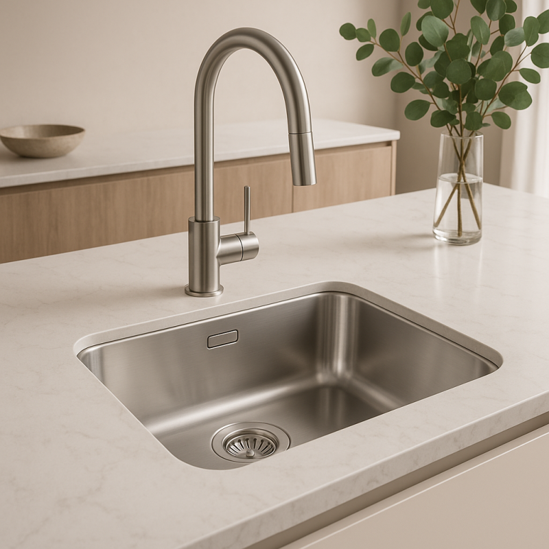 Banka IB5040 Fregadero de Acero Inoxidable 50 x 40 cm Bajo Encimera 1208970037