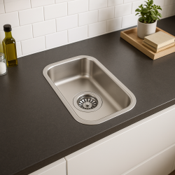 Fregadero Banka IB1530 de acero inoxidable 146 x 296 mm bajo encimera 1208970041