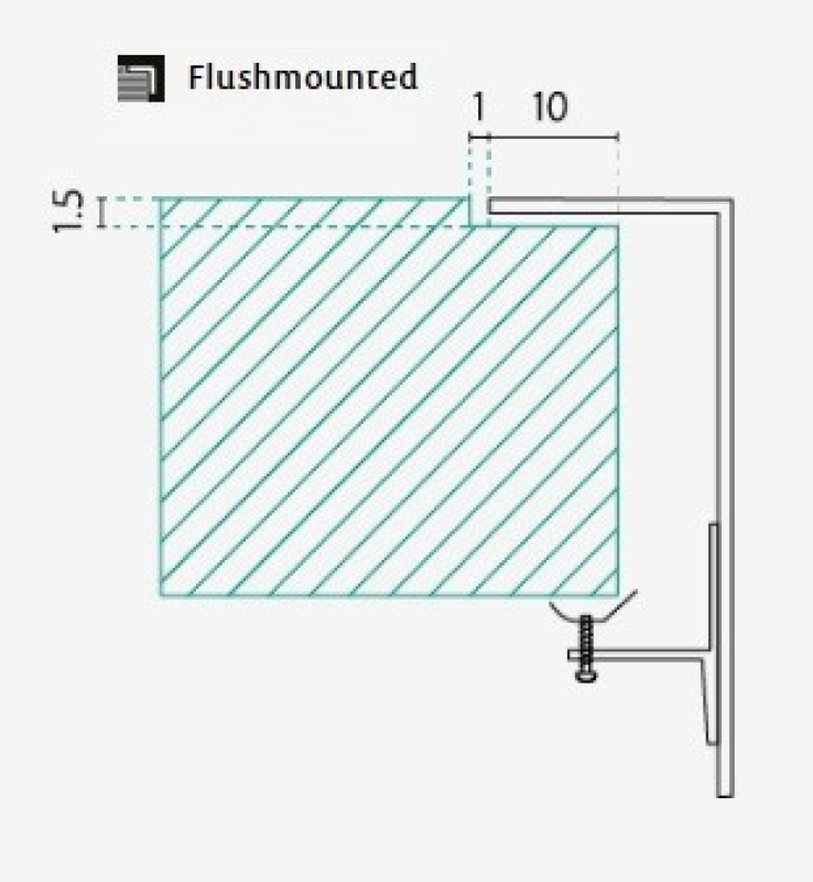 Fregadero de acero inoxidable Banka IB4540 45 x 40 cm para montaje sobre encimera y enrasado 1208970045.