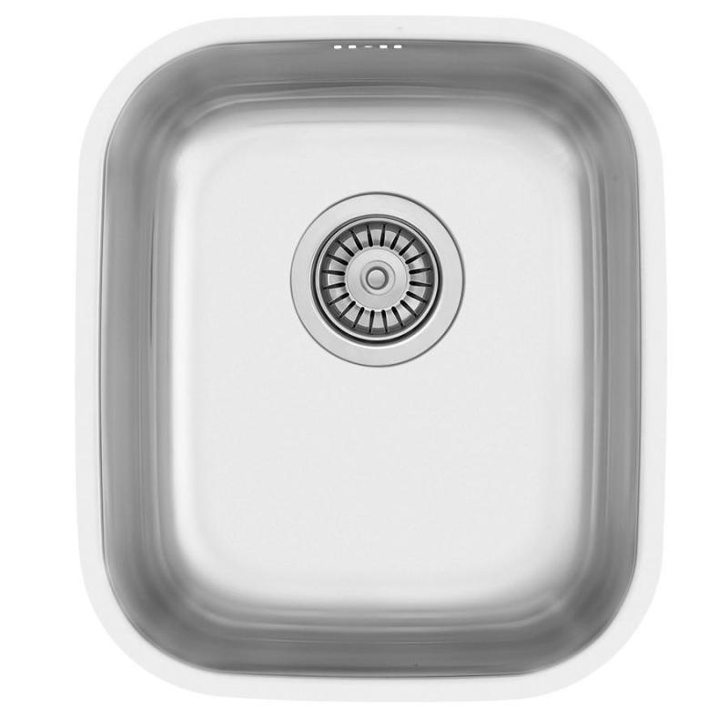 Fregadero de acero inoxidable Banka IB3440 34 x 40 cm Montaje superficial y empotrado 1208970047