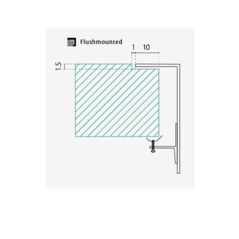 Fregadero de acero inoxidable Banka IB3440 34 x 40 cm Montaje superficial y empotrado 1208970047