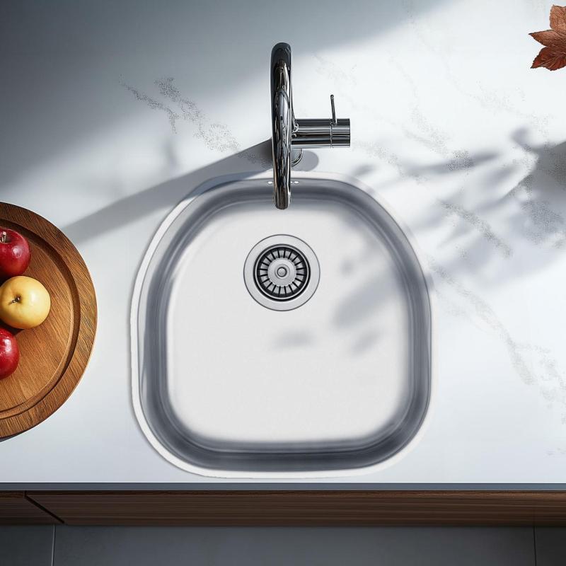 Banka Denver Fregadero de acero inoxidable 41 x 41 cm Bajo encimera 1208970049