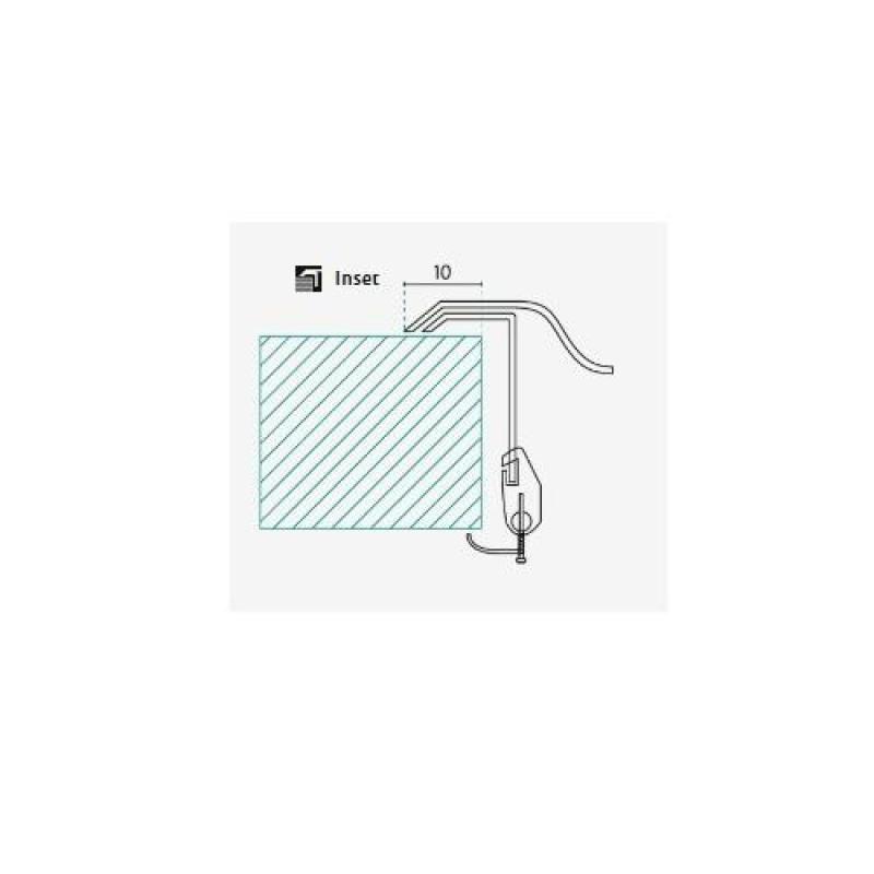 Fregadero de montaje sobre encimera Banka Galicia RVS de 835 x 440 mm con escurridor 1208970053.