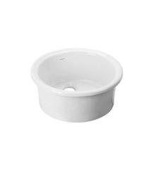 Ausmann Ceramic Brook lavabo redondo de cerámica blanca de sobreponer 1208970092