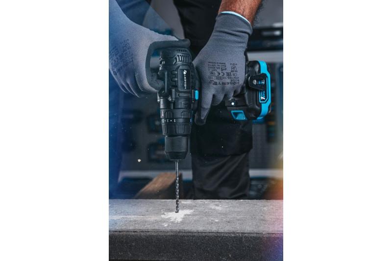 Högert Taladro percutor inalámbrico de 18V para ladrillo, piedra, madera, metal.