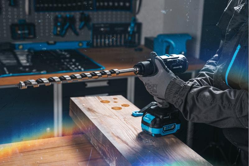 Högert taladro percutor inalámbrico sin escobillas de 18V para ladrillo, piedra, madera, metal y plástico.