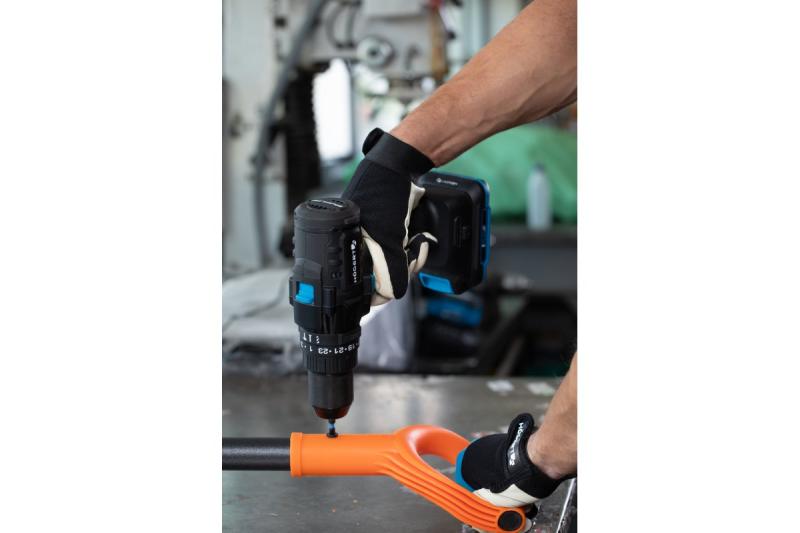 Högert potente taladro percutor a batería, sin escobillas, 18V