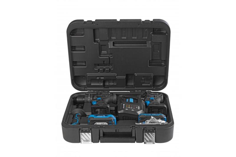 HÖGERT juego de llaves de impacto a batería 200 Nm 18V con motor sin escobillas.