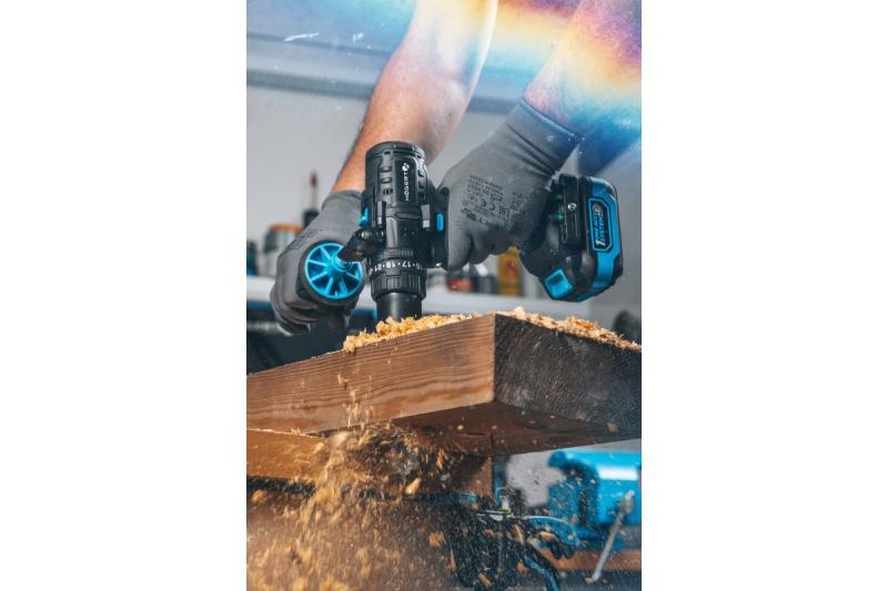 HÖGERT juego de llaves de impacto a batería 200 Nm 18V con motor sin escobillas.