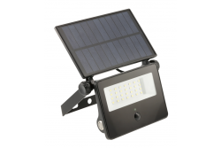 Luz de inundación solar LUMOS II, LED, 2000lm, 6400K, 2600mAh reemplazable, IP65, negro
