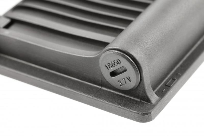 Luz de inundación solar LUMOS II, LED, 2000lm, 6400K, 2600mAh reemplazable, IP65, negro