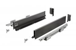 AXIS PRO GTV Drawer, H=86 mm, L=500 mm, push to open, full extension, black (C)