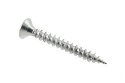 GTV IRONFAST screw, 3.5x50, PZ2, chipboard, steel, white zinc plated (500 pcs)